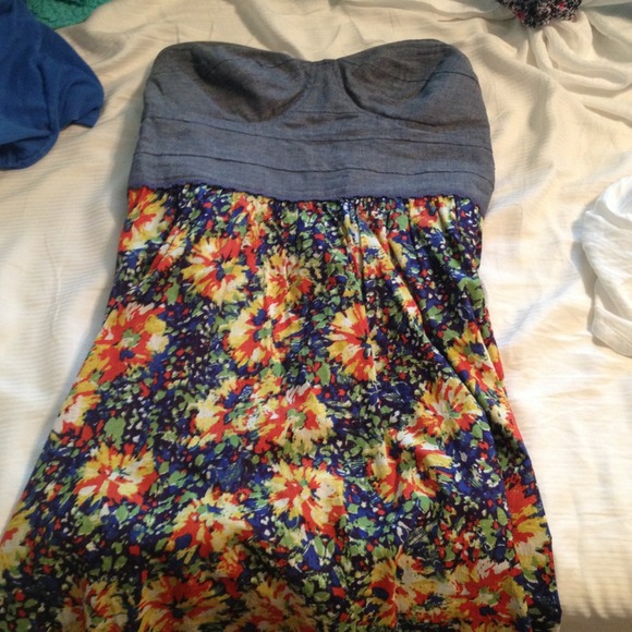 Bustier floral print dress - Picture 4 of 4