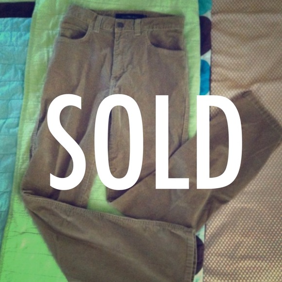 Brown Calvin Klein bootcut corduroys