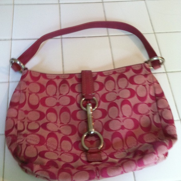 Pink coach bag