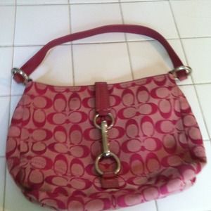 Pink coach bag