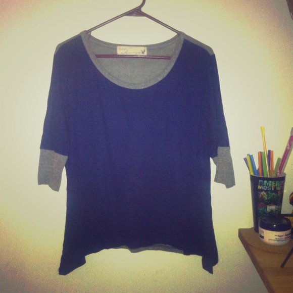 Vintage Havana navy&grey top. Never worn.