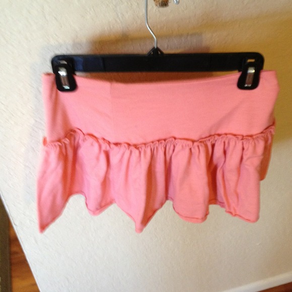 Peach colored skirt
