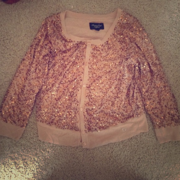 Gold Sequined Sweater