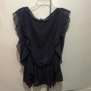 100% polyester. Like new. Worn twice.