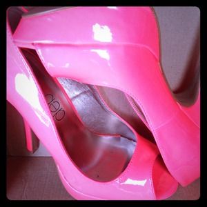 Neon Florescent Pink Heels.
