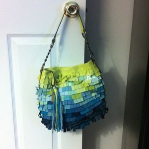 Authentic Coach fringed purse
