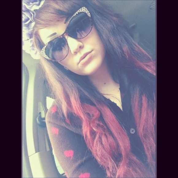 Cateye floral sunglasses