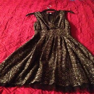 Black and gold dress. Junior size small