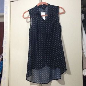 Sleeveless chiffon