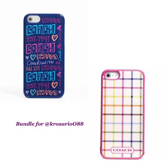 🎀SOLD🎀 Coach iPhone 5 Cases Bundle