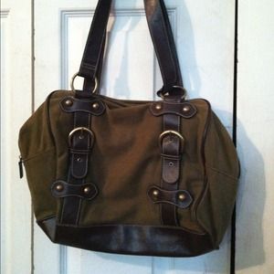 Army green colored purse
