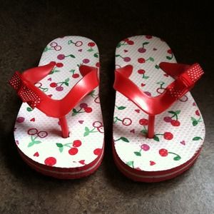 Cherry flip flops