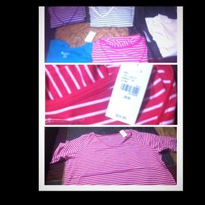 Lane Bryant V-Neck Shirts