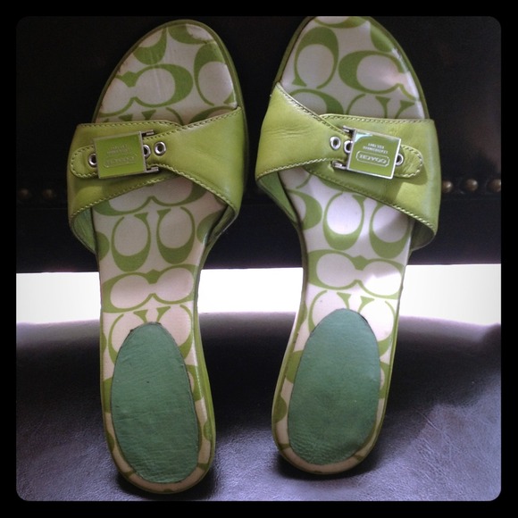 A pair of Coach sandal in 🌸SOLD🌸