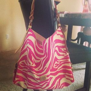 Zebra dooney and bourke tote