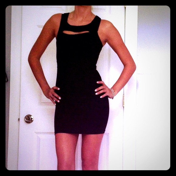 NWT black bodycon dress