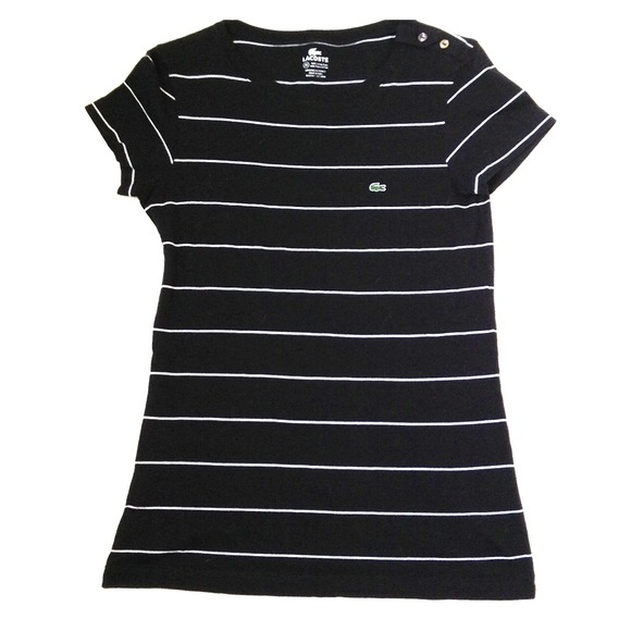 lacoste | womens striped T | size 38