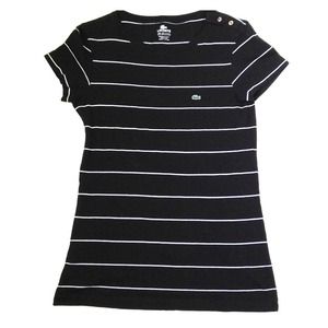 lacoste | womens striped T | size 38