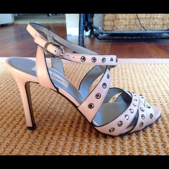 Valentino Studded Pink/Nude Heels