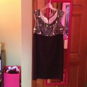 Paisley printed bodice dress