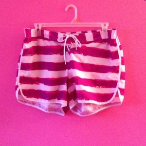 Stripped swim shorts