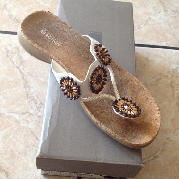 Kenneth Cole Reaction Sandals with beading details