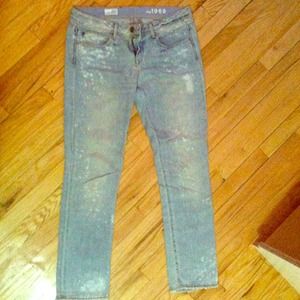 Light blue real straight Gap jeans