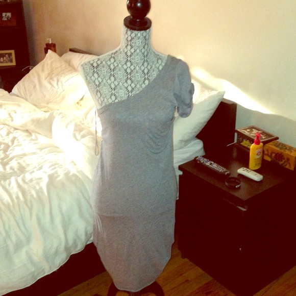 Free people one shoulder t shirt dress - medium