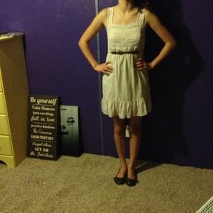 Cream colored casual dress from Kohls (Size small)