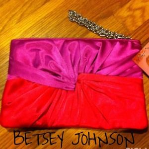 BETSEY JOHNSON Color Blocked Wristlet