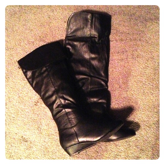 Black Knee High Boots