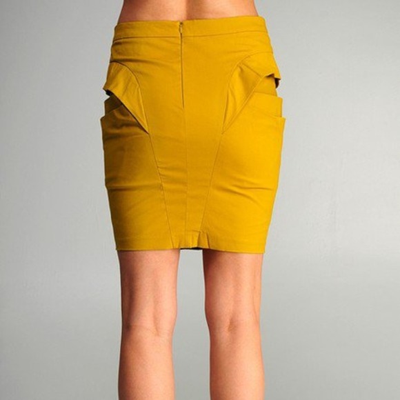 Mustard skirt