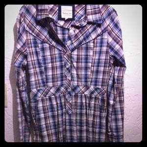 Plaid American Rag Dress, Size Large.