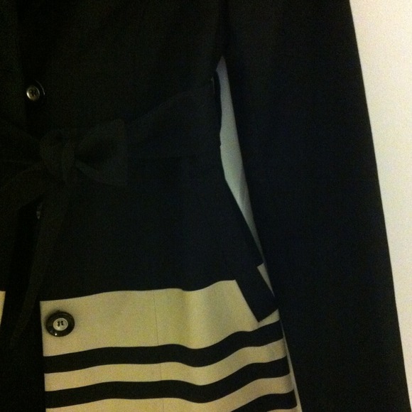 SOLD IN BUNDLE - Colorblock stripe trench coat - Picture 2 of 4