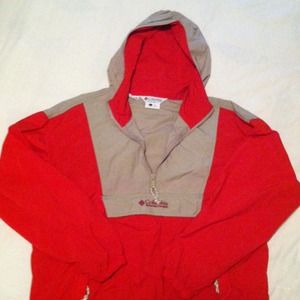 Columbia red/gray pull over