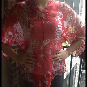Ladies Harari silk blouse NEW w tags