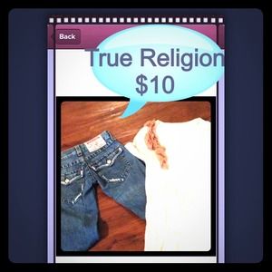 HOLD for sugar!  NEW TRUE RELIGION CAPRIS