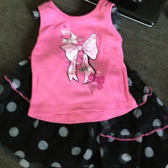 Toddler shirt and skirt