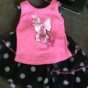 Toddler shirt and skirt