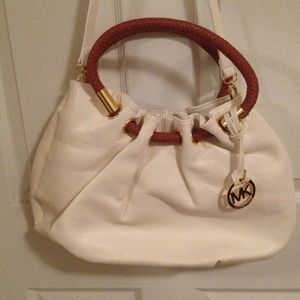 Cream colored Michael Kors bag