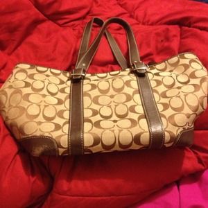 Coach signature tote