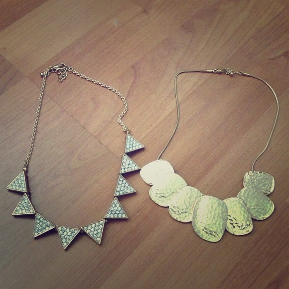 Gold necklaces