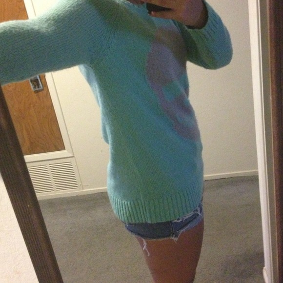 Oversized Mint Sweater - Picture 3 of 4
