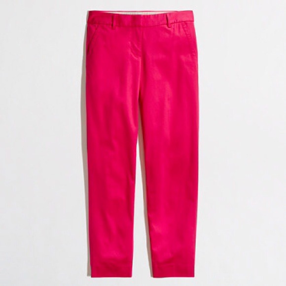 J. Crew Pants - JCrew Brand new with tag bright pink cropped pant!