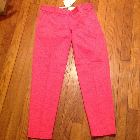 JCrew Brand new with tag bright pink cropped pant! - Picture 3 of 4