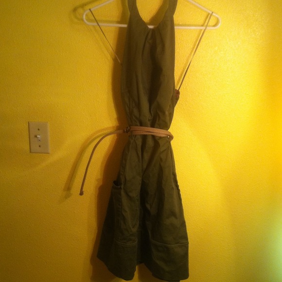 Olive green Jessica Simpson dress! Size 12 - Picture 1 of 4