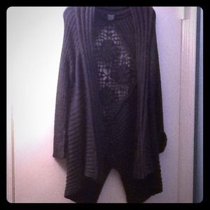 Black gray knitted sweater **TRADED!!**