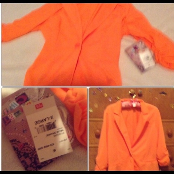 Orange blazer