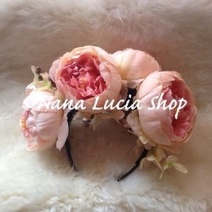 Pink Floral Headband