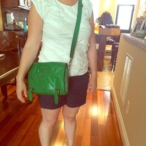 Emerald Green Latico Leather Crossbody bag